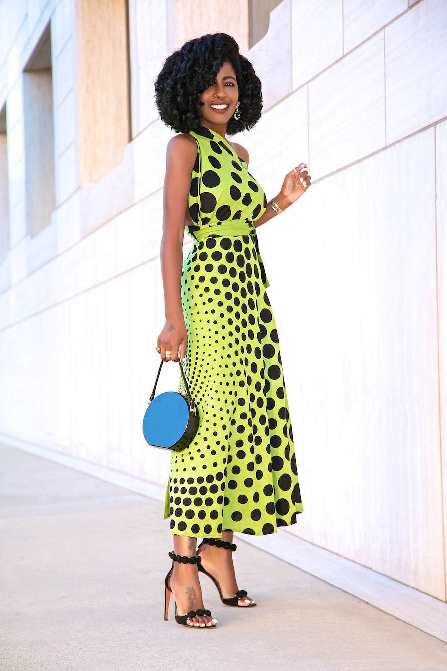 Polka Dot Wrap Skirt Worn As A Dress StylePantry