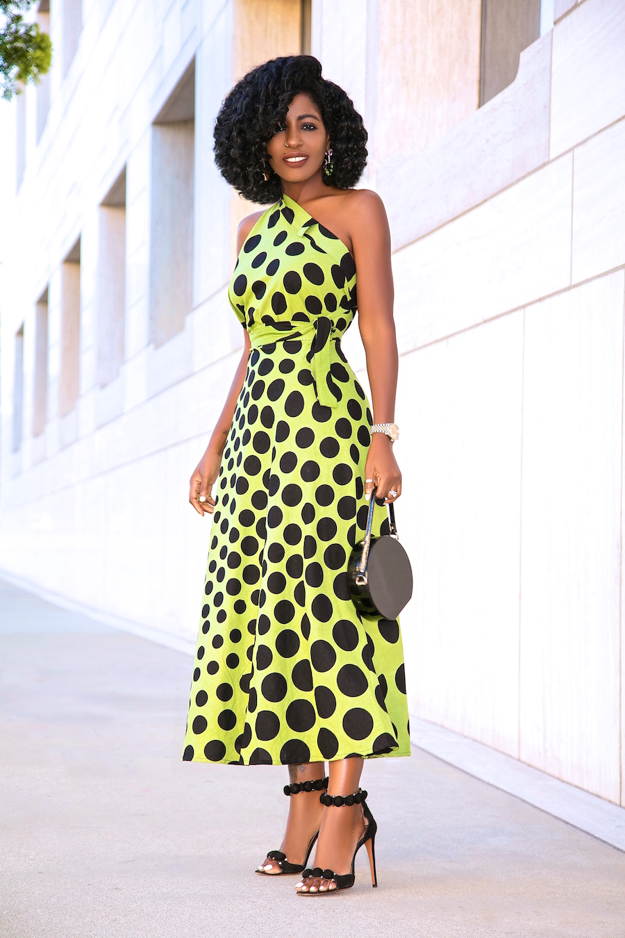 Polka Dot Wrap Skirt Worn As A Dress StylePantry