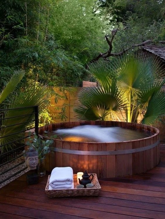 Outdoor Soaking Hot Tub Ideas in 2022 Styles Queues