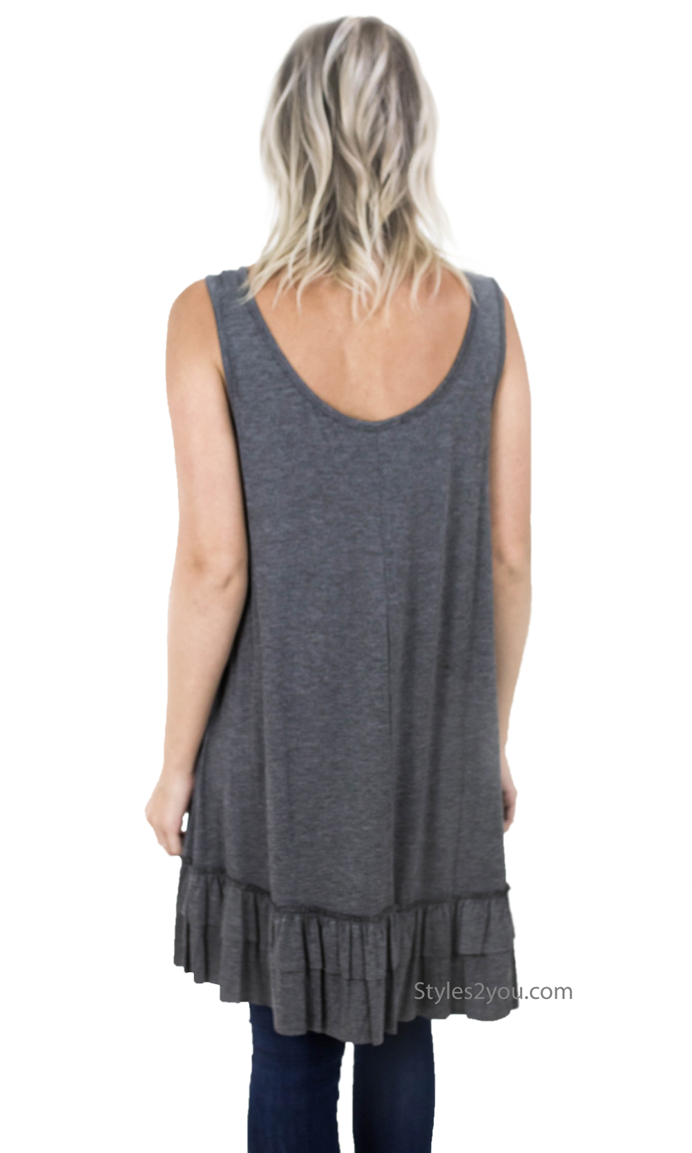 Cruise PLUS SIZE Gray Dress, Shirt Dress Or Extender In Gray [ET2408X