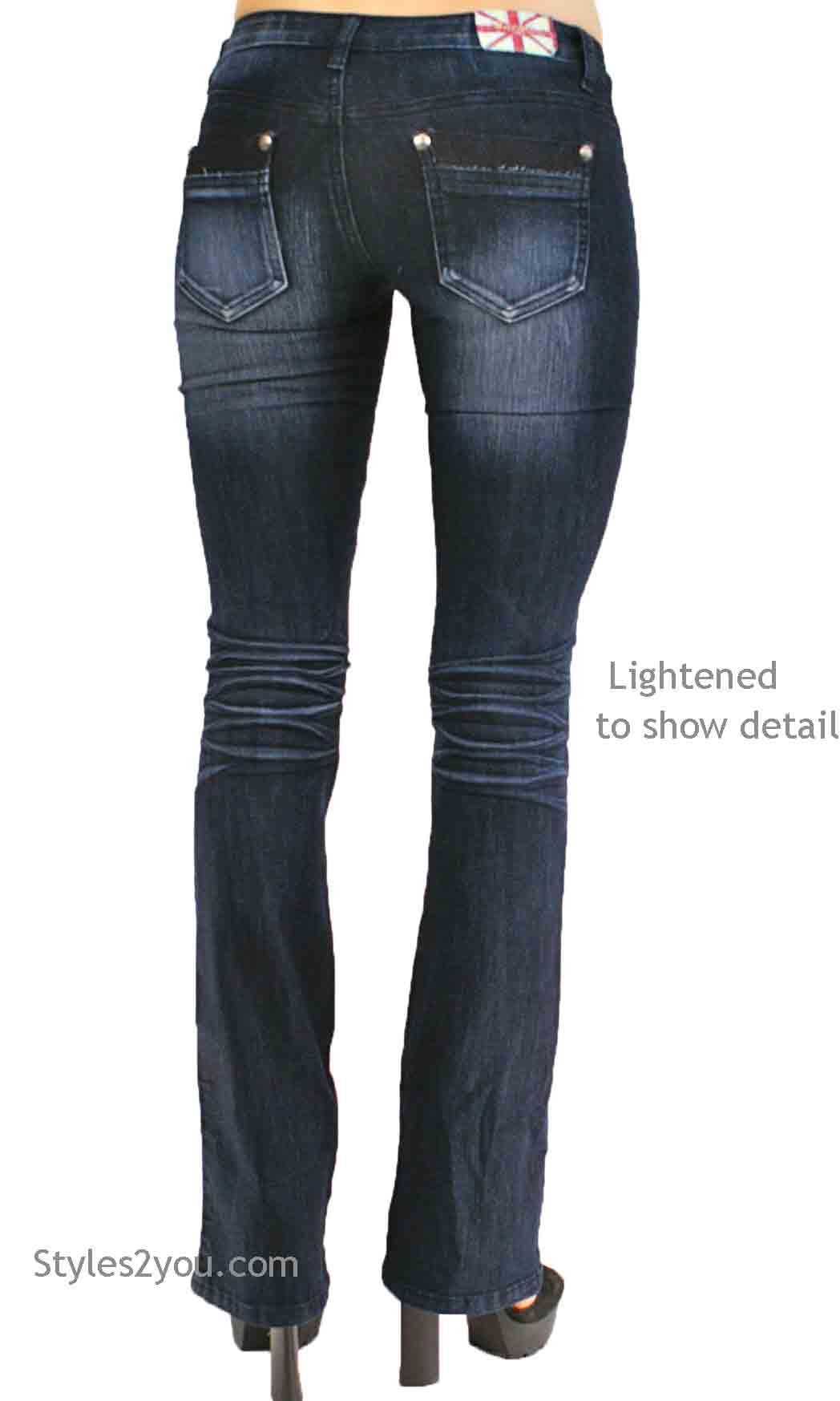 Denim Stretch Jeans In Dark Blue Machine Jeans Dark Blue Denim Stretch