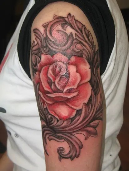 Top 25 Simple Yet, Beautiful Rose Tattoo Designs | Styles At Life 550_x_413_webp