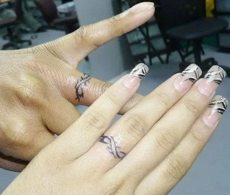 9 Wedding Ring Tattoos Ideas & Designs For Men And Women 398_x_469_webp