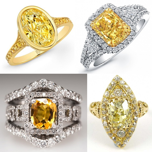 9 Stylish Designs in Yellow Diamond Rings for Proposal
