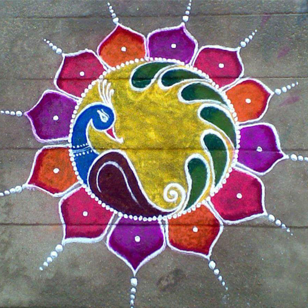 15 Best Colourful Rangoli Designs and Patterns Styles At Life