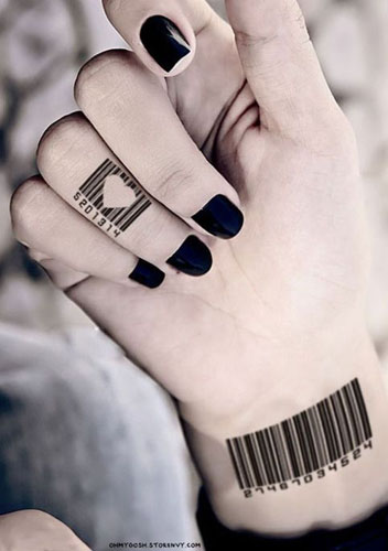 15 Best Barcode Tattoo Designs And Ideas | Styles At Life 500_x_352_jpg