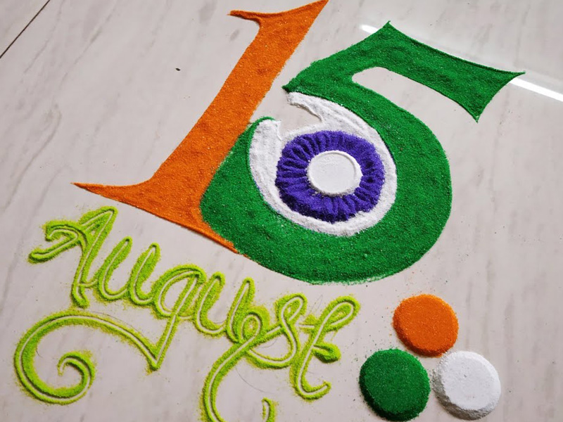 15 Special Rangoli Designs for 78th Independence Day 2024