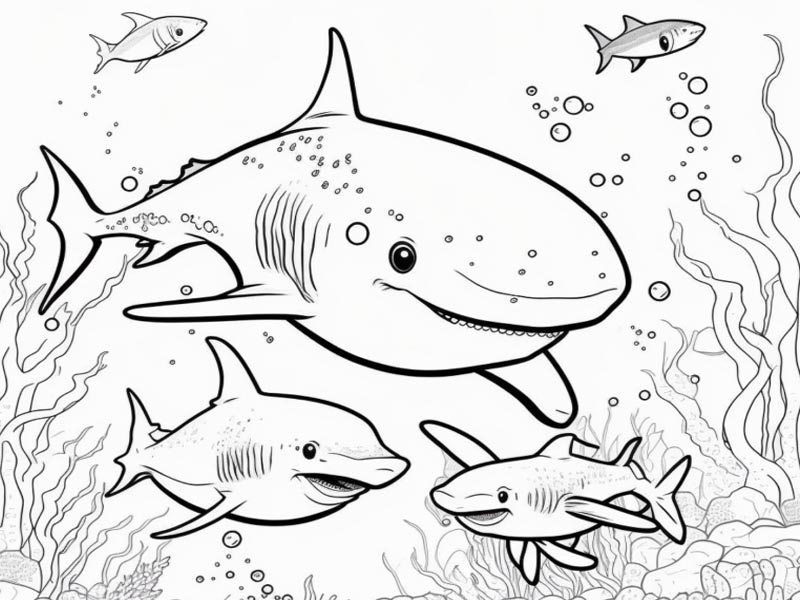 Shark Coloring Pages Top 15 Color Sheets for Kids of all Ages