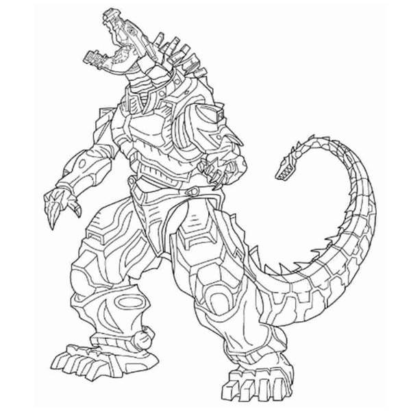 Godzilla Coloring Pages 15 Sheets to Unwind with Monsters