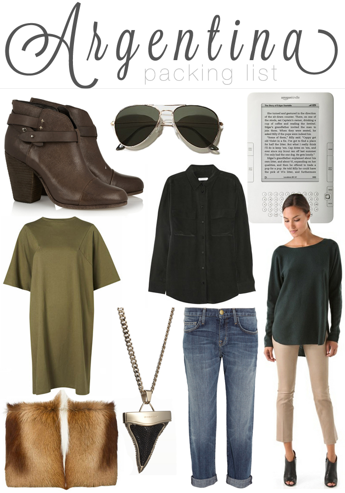 ARGENTINA PACKING LIST The Style Scribe