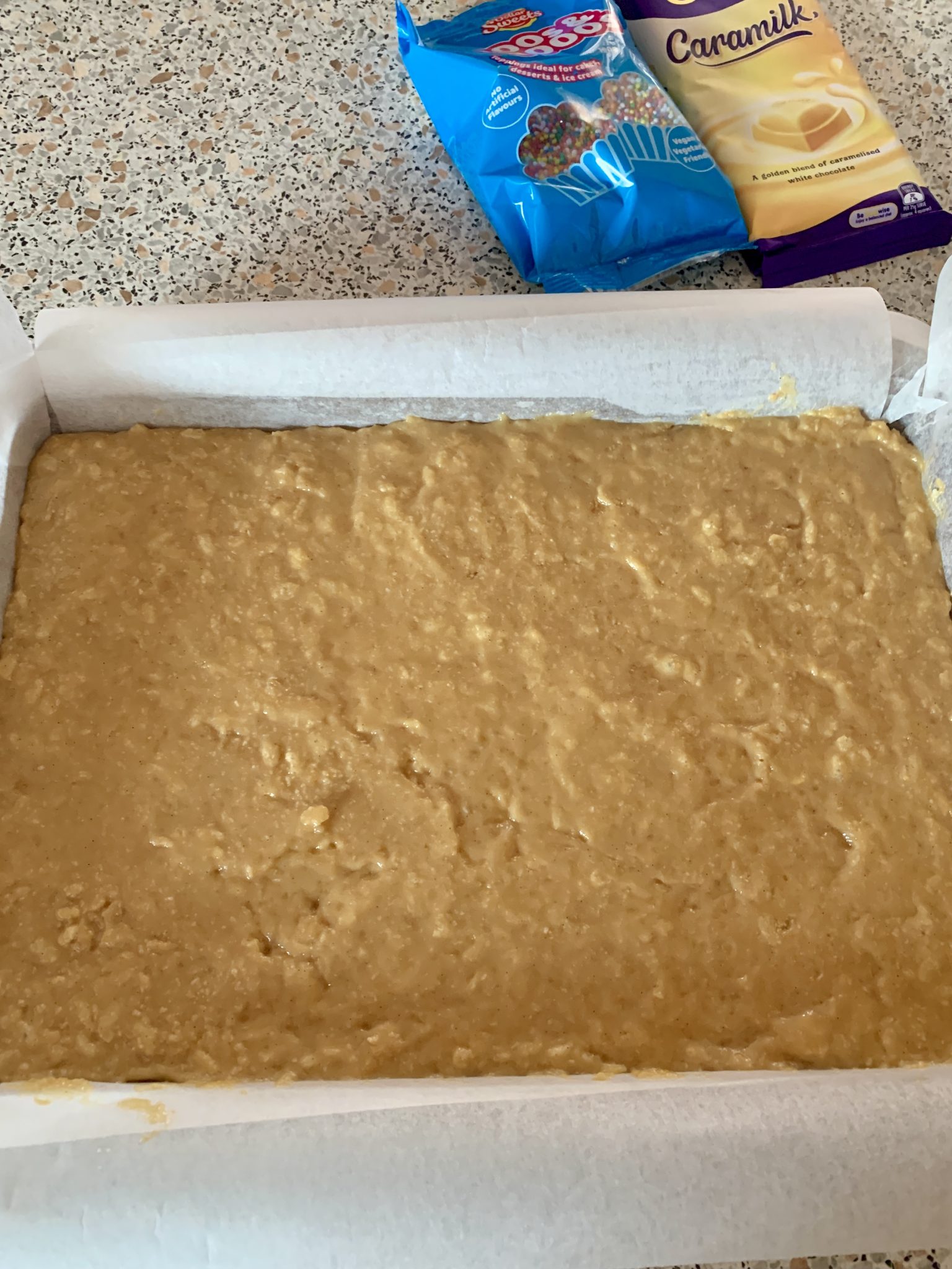 Caramilk Rice Bubble Slice Styles in the Kitchen