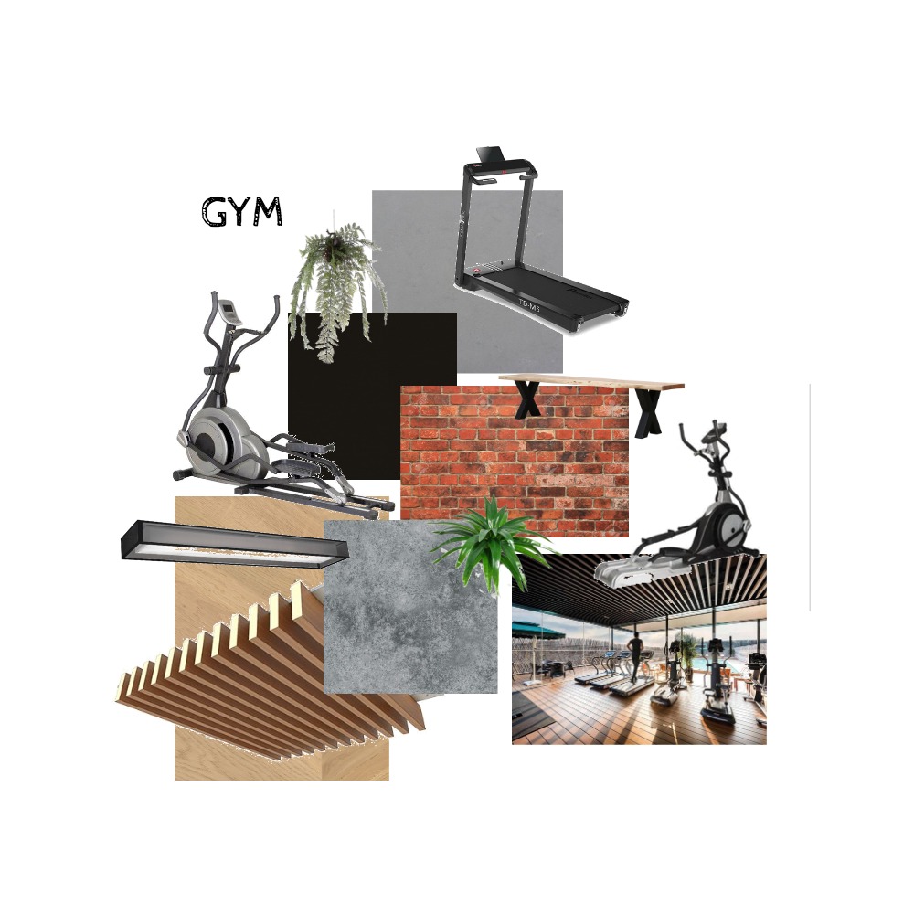 Gym Interior Design Mood Board by Meghna Style Sourcebook