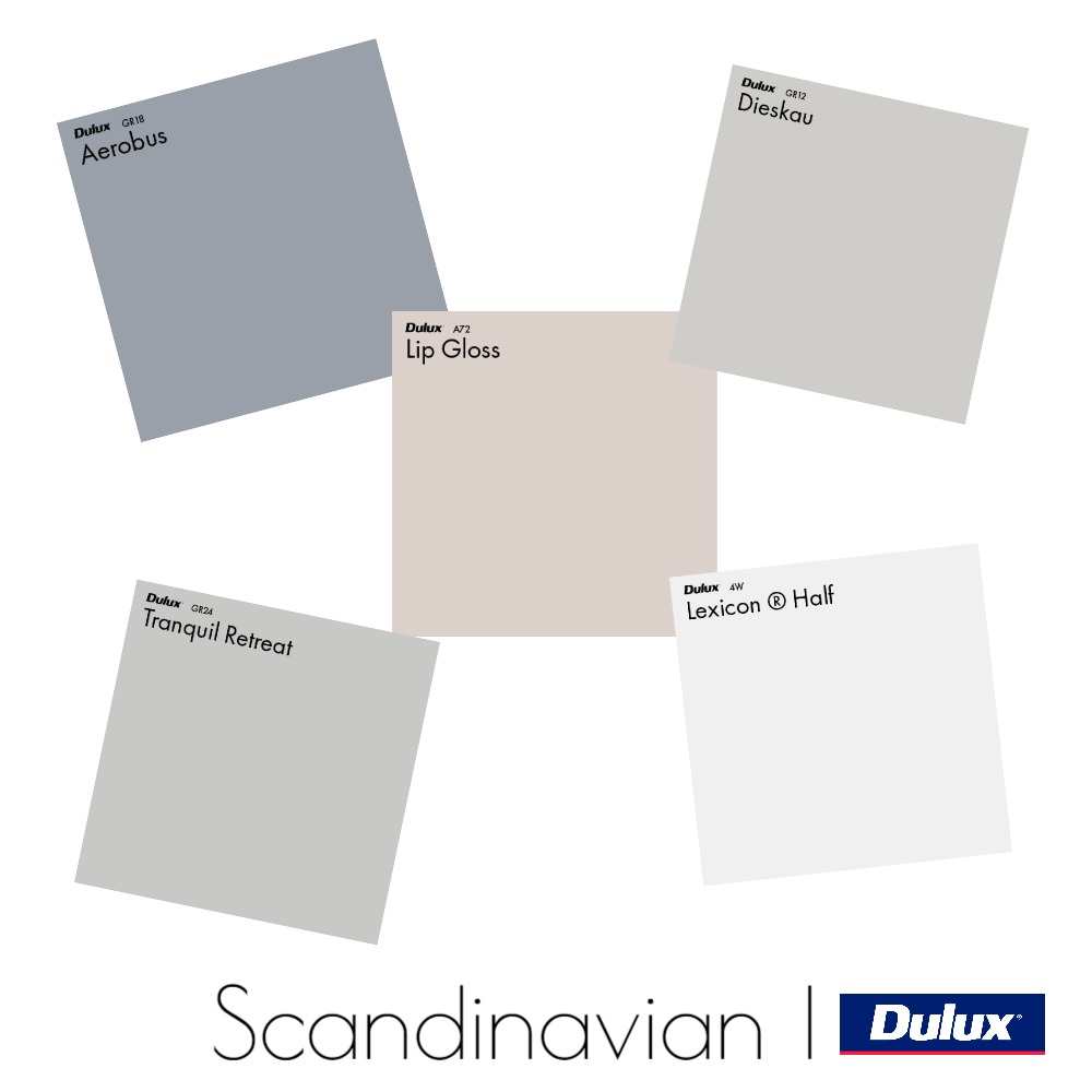 Dulux Scandinavian Colour Palette Interior Design Mood Board by Dulux