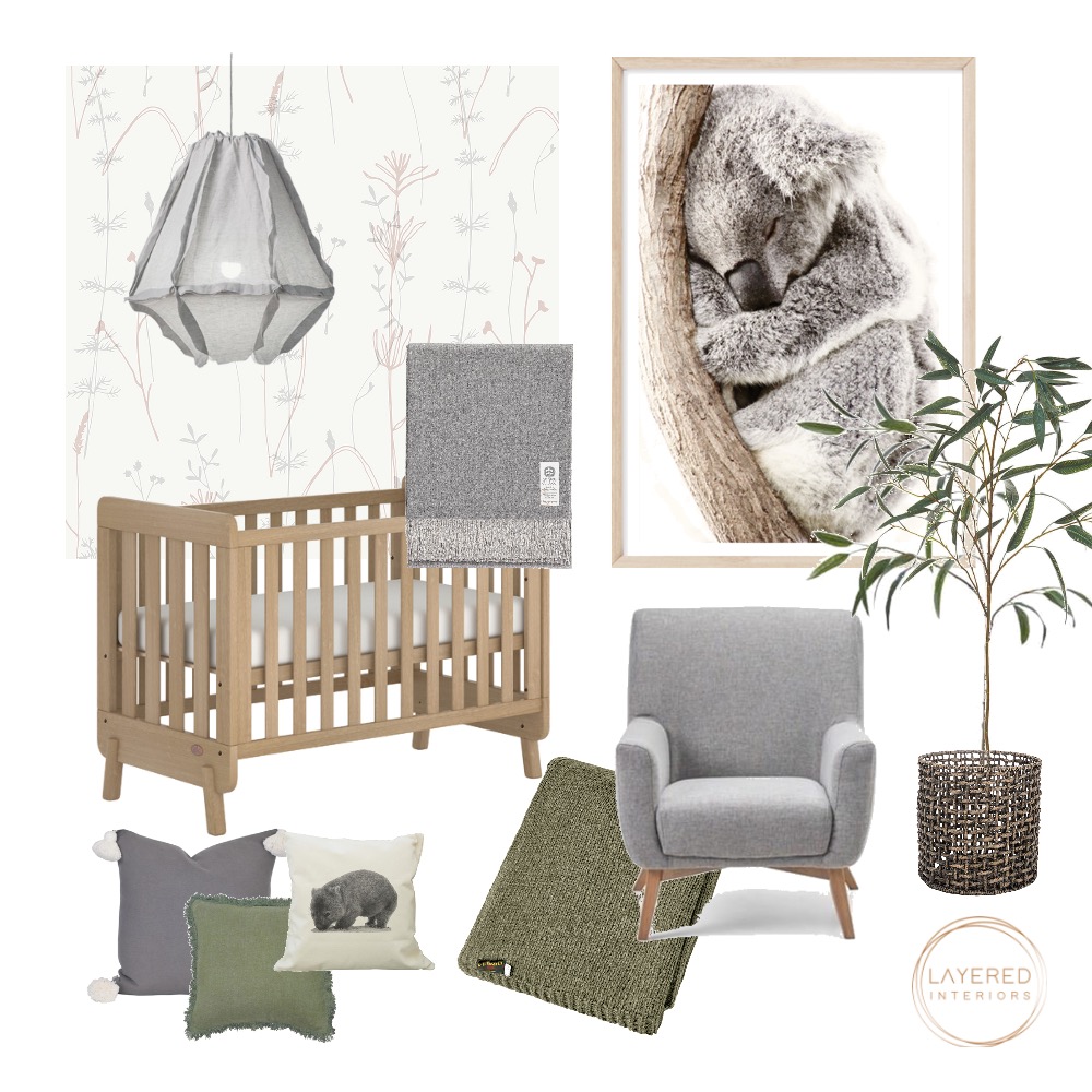 Australian Nursery Interior Design Mood Board by JulesHurd Style Australian Nursery Interior Design Mood Board by JulesHurd Style