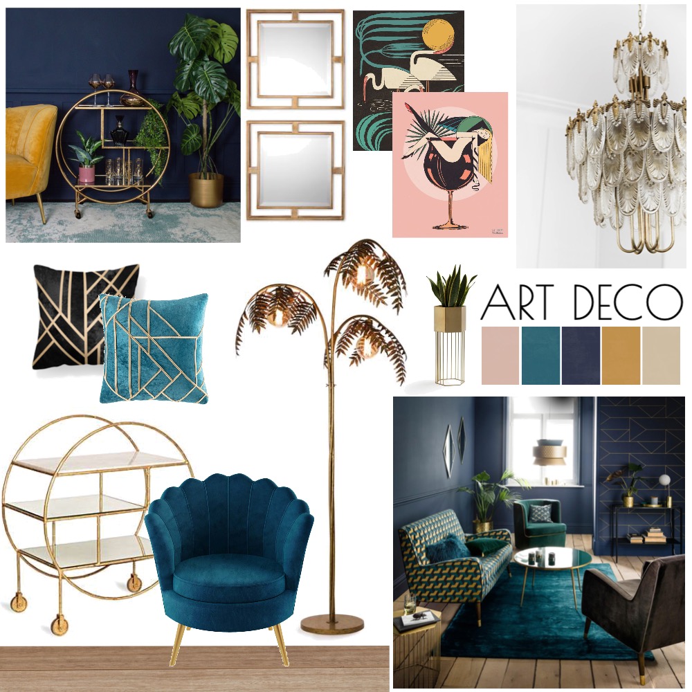 Art Deco Interior Design Mood Board by KristieNorton Style Sourcebook