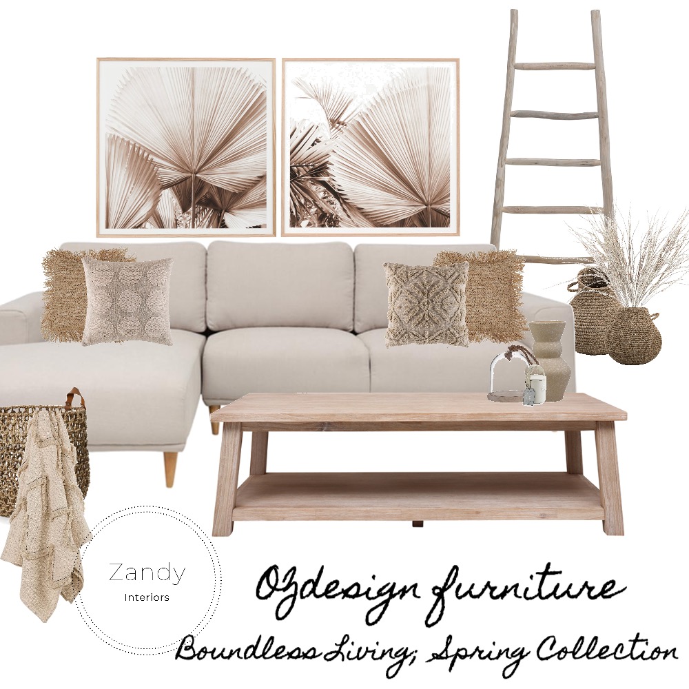 OZ design furniture Spring Living Interior Design Mood Board by Zandy