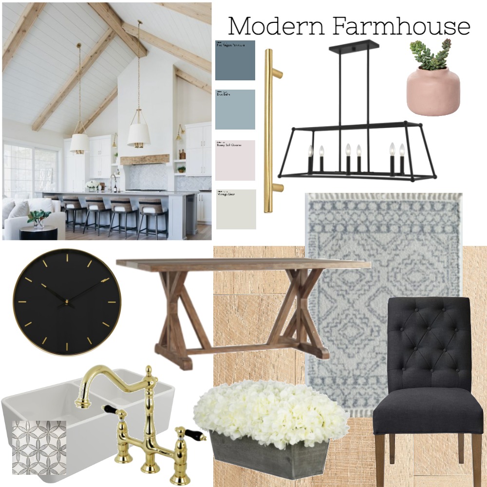 First Mood Board Modern Farmhouse Interior Design Mood Board by sheenawhelan Style Sourcebook