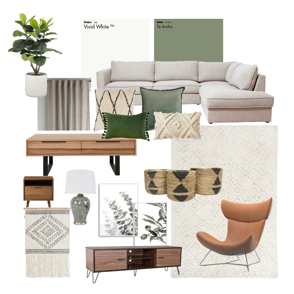 Living Room Mood Board Interior Design Mood Board by itsparnaz Style