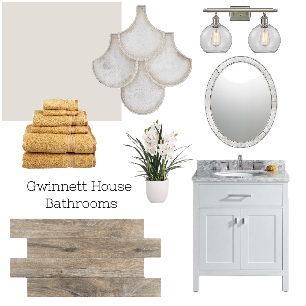 House Bathroom Interior Design Mood Board by alyssaig Style