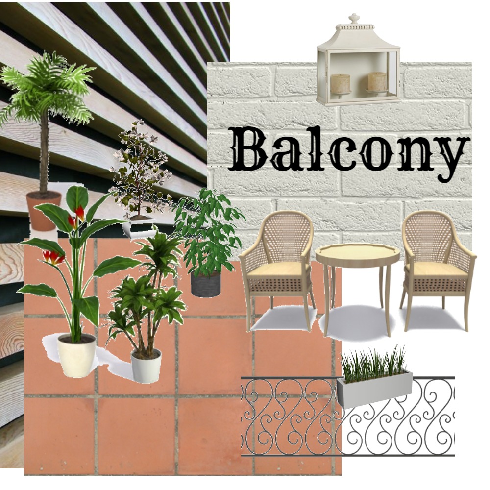 balcony materials Interior Design Mood Board by payel Style Sourcebook