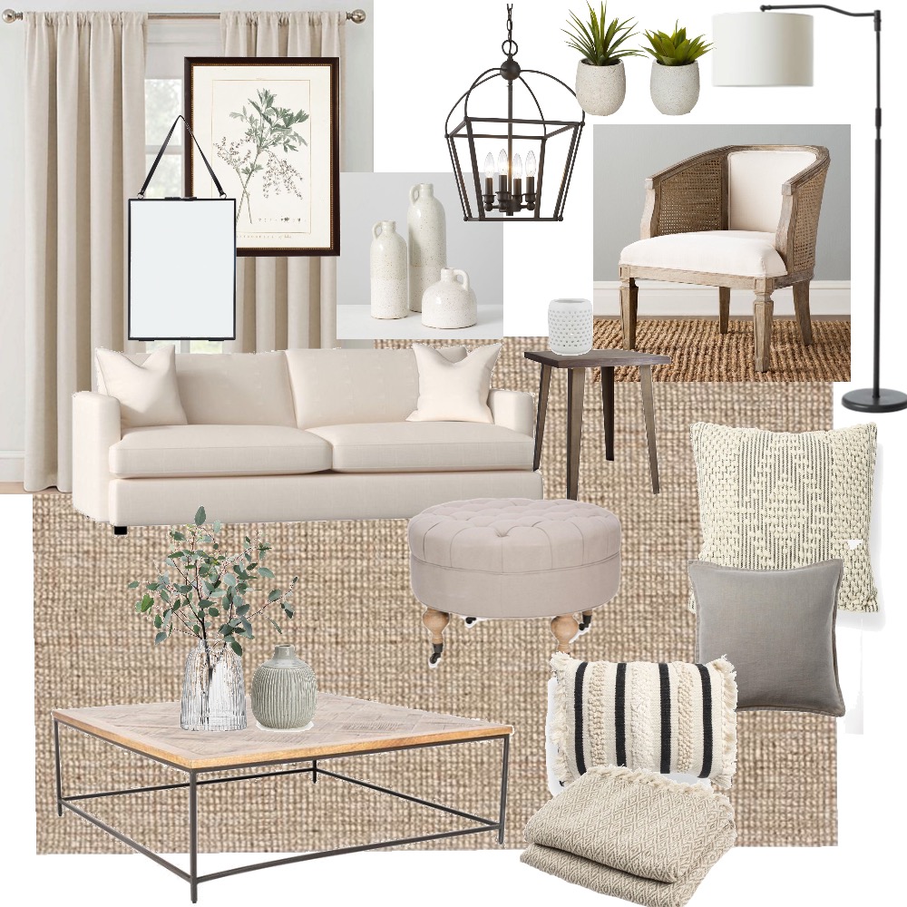 Modern farmhouse living room Interior Design Mood Board by Mal02