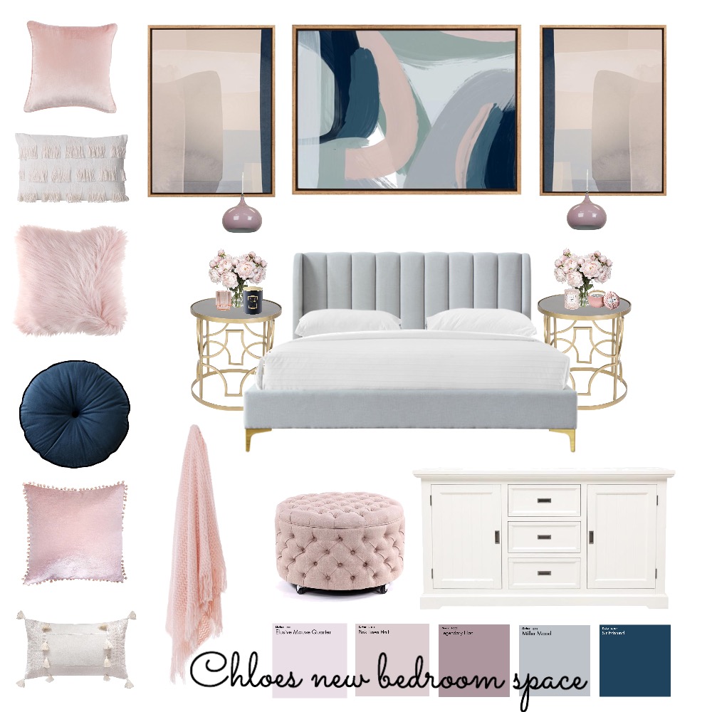 Transitional style Bedroom Interior Design Mood Board by Zandy
