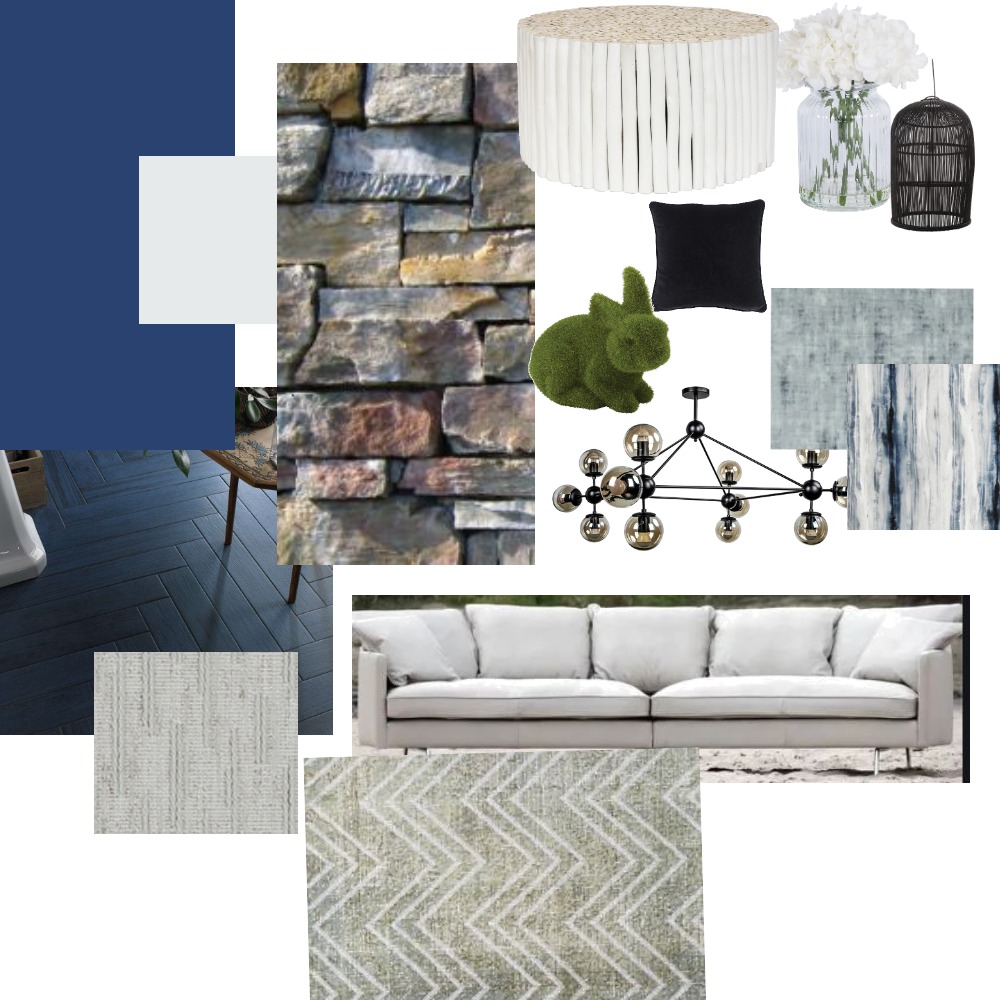 living room sample board Interior Design Mood Board by Yamini Lal