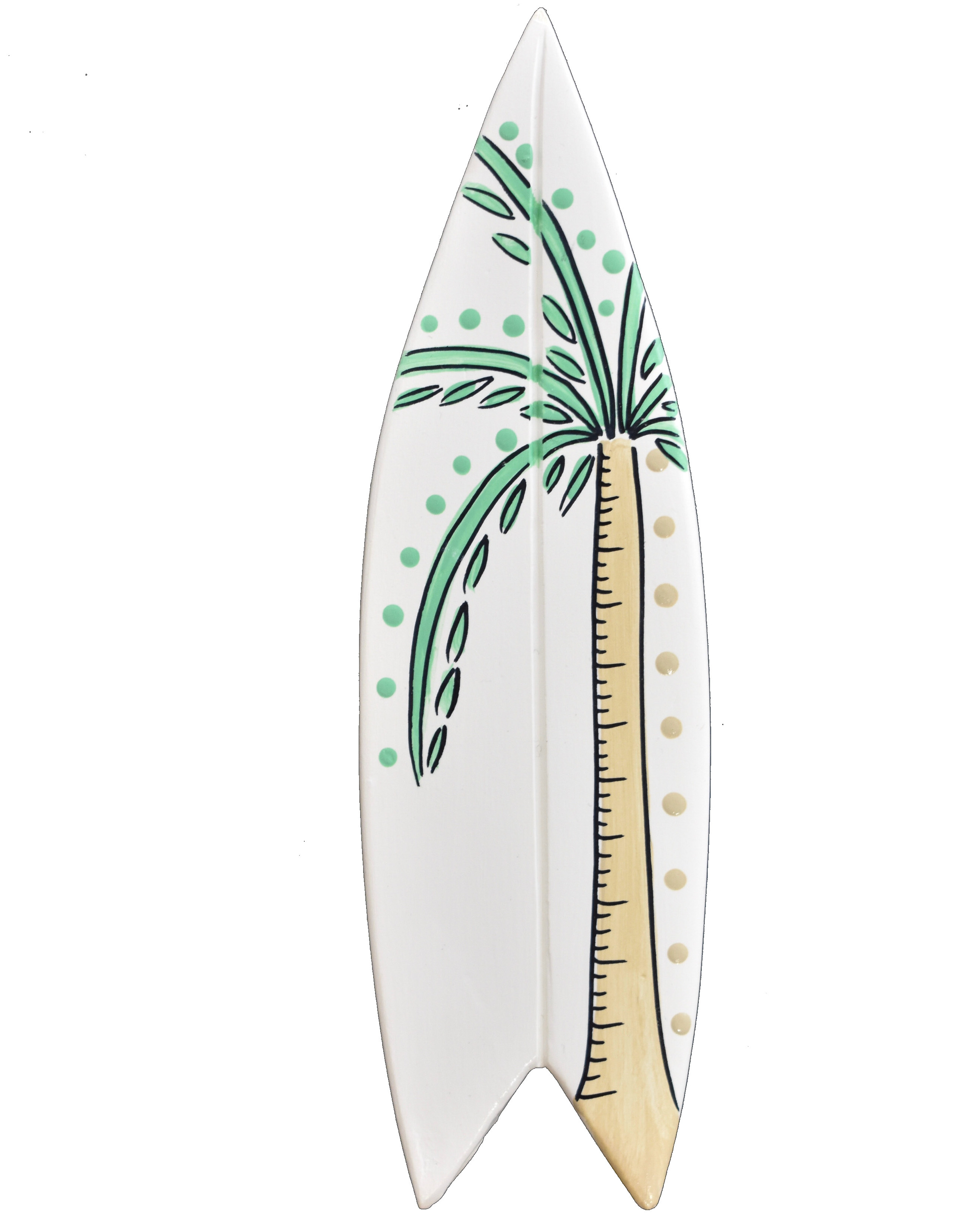 Summer Surfboard Wall Tile Small Natural Palm by My Kind of Bliss