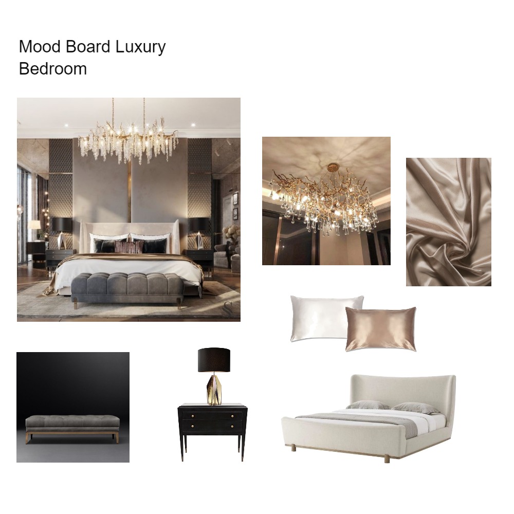 Mood Board Luxury Bedroom Interior Design Mood Board by anastasiamxx