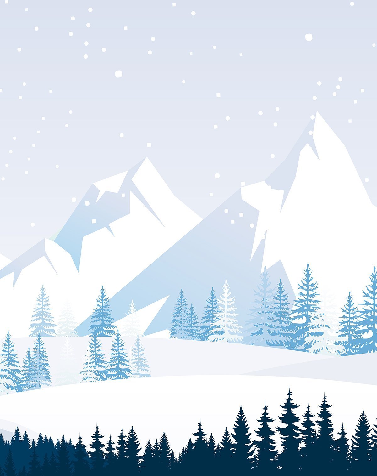 Snowy Mountains Wallpaper Mural by Style Sourcebook