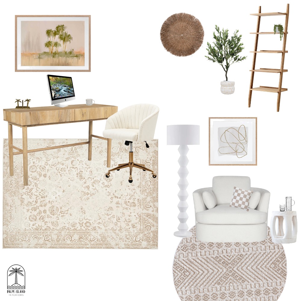Home Office Interior Design Mood Board by Palm Island Interiors Style
