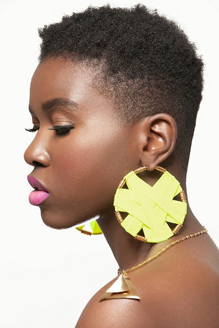 20 Creative Short Looks for Natural Hair | Styles Weekly (450 x 674 Pixel)