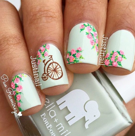 18 Vintage Floral Nail Designs You Will Love Styles Weekly