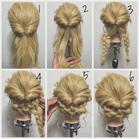 11 Easy Step by Step Updo Tutorials for Beginners - Hair ... (564 x 564 Pixel)