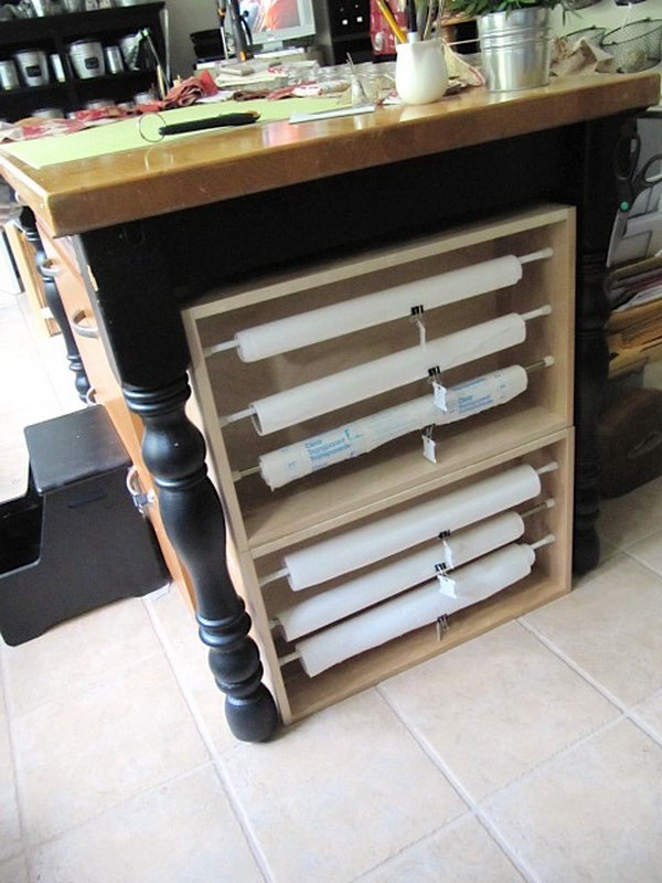 Creative Wrapping Paper Storage Ideas Styletic