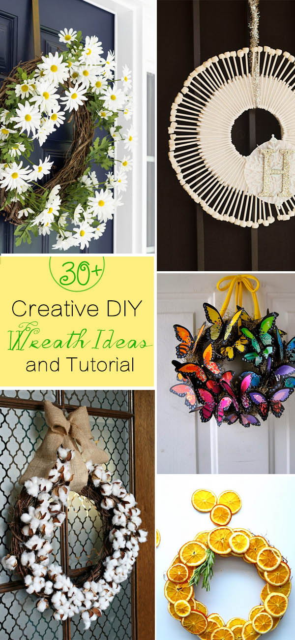 30+ Creative DIY Wreath Ideas and Tutorials Styletic