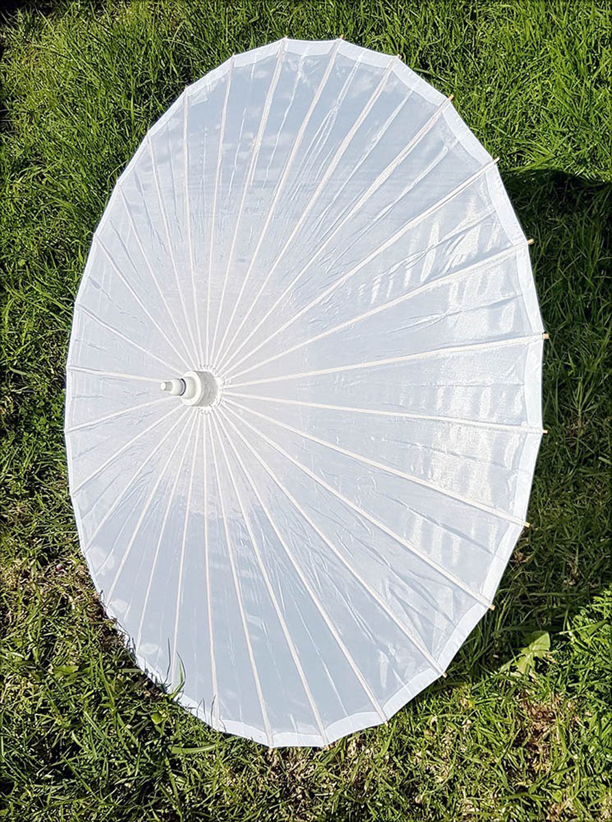 White parasols Style To Hire Adelaide