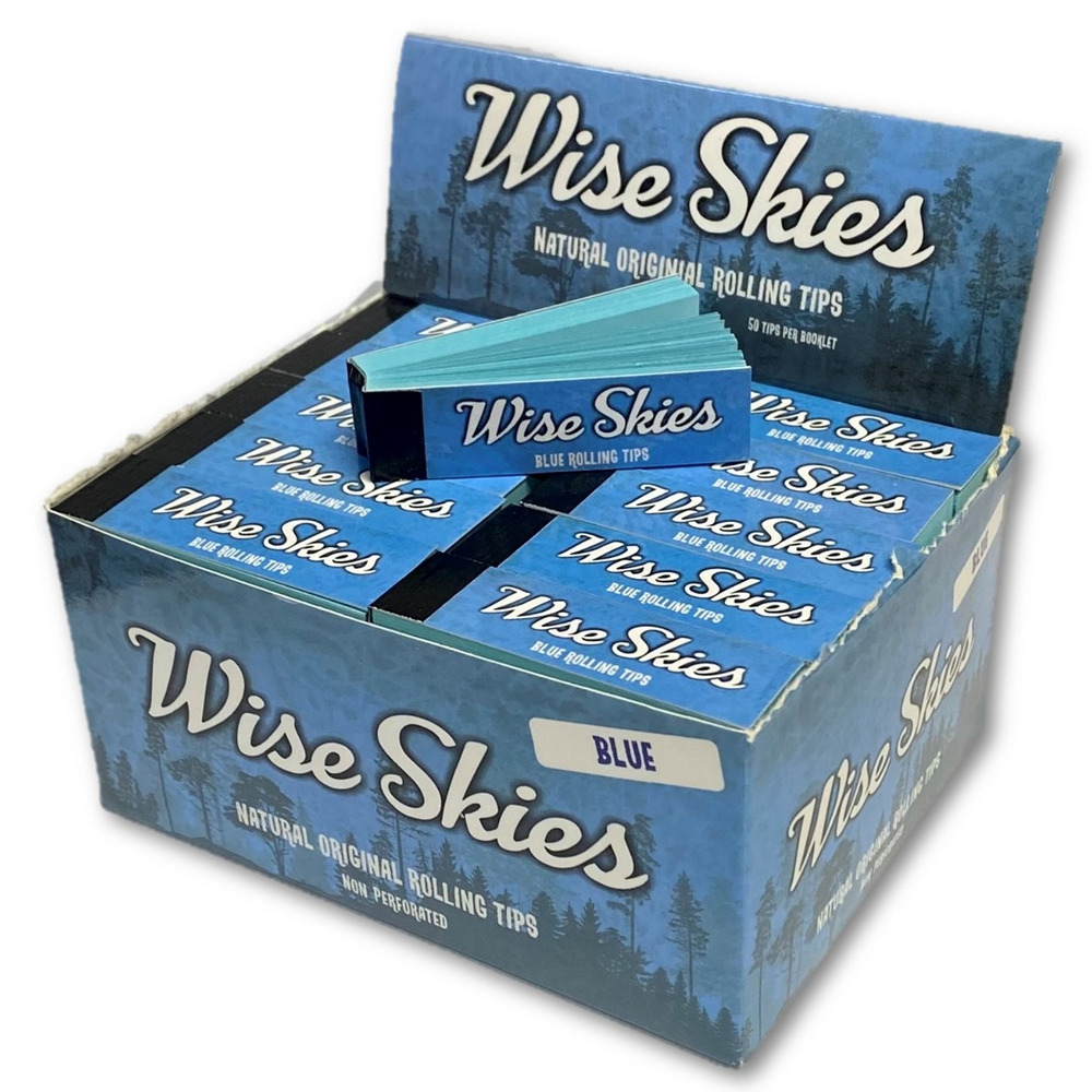 Wise Skies Blue Premium Rolling Tips Free Delivery
