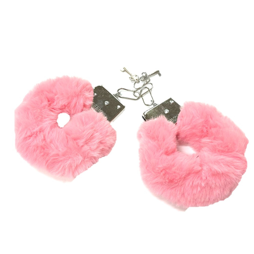 Pink Fluffy Handcuffs Fast and Free Delivery