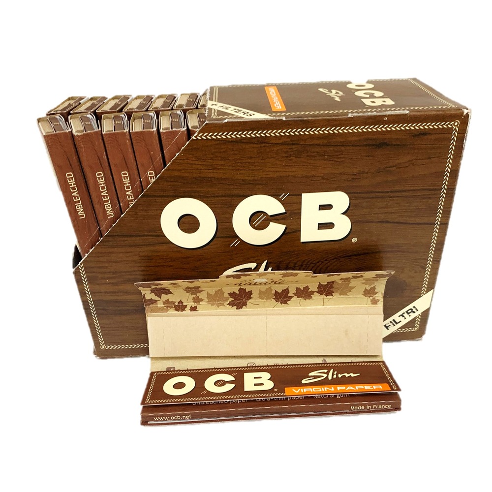 OCB Virgin King Size Slim Rolling Paper & Tips