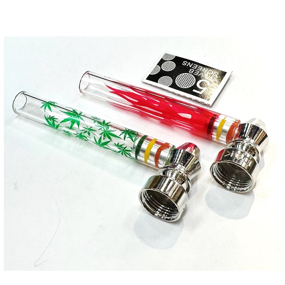 D&K Glass Pipe Assorted Designs Wise Skies.