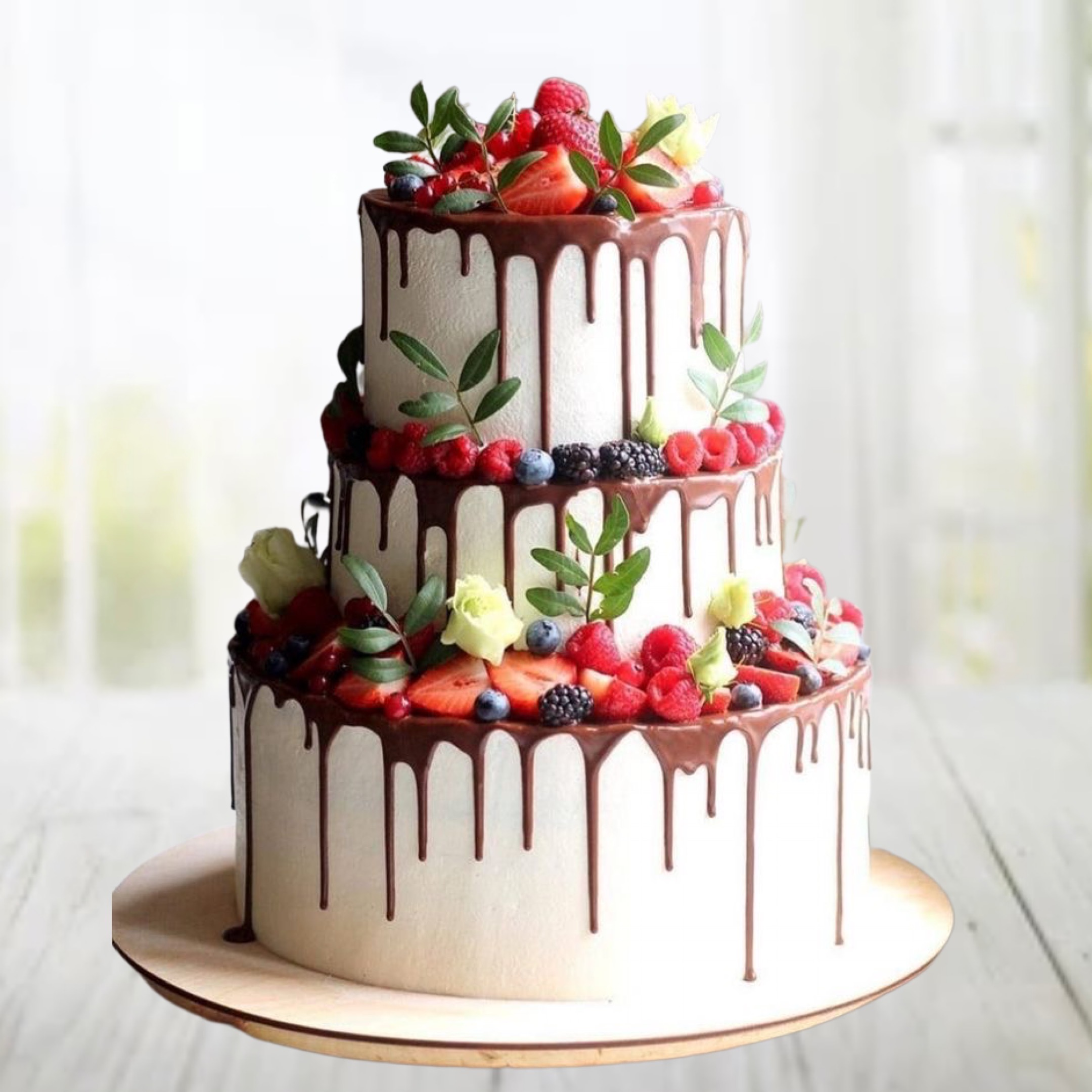 Drip and Fruits Style Your Cake