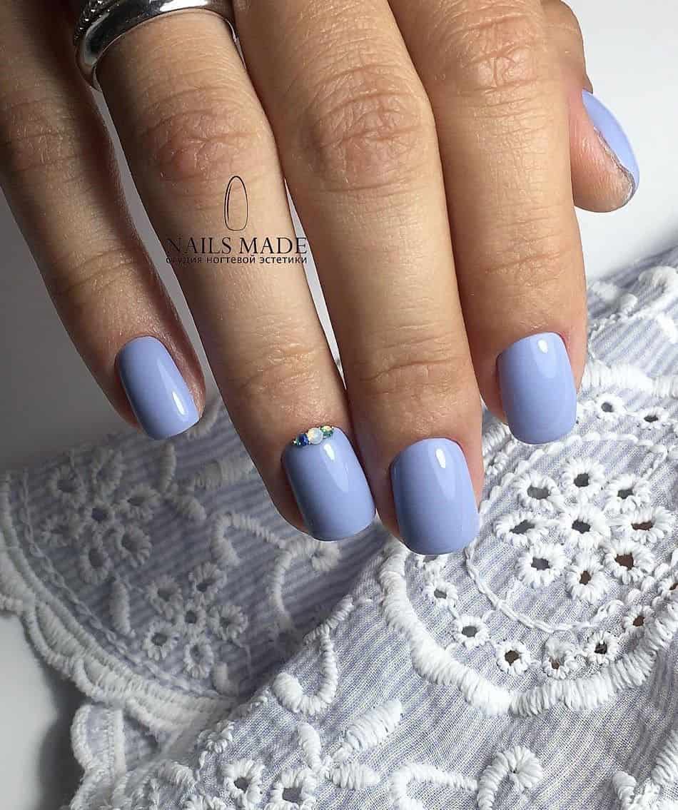21+ Perfect Periwinkle Nails for Spring & Summer modern, classy