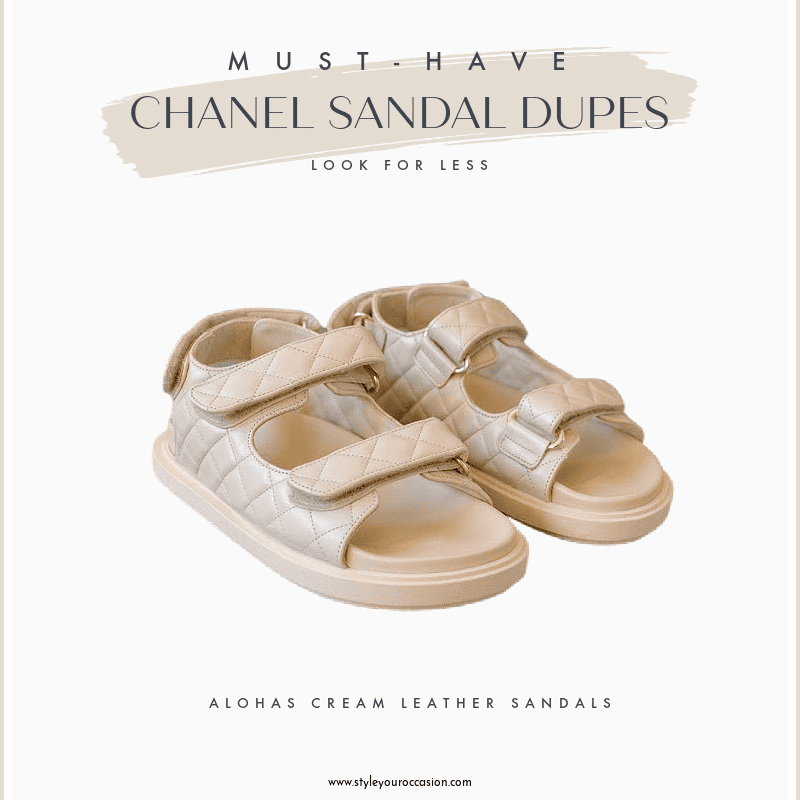 *2023* Chanel Dad Sandals Dupe 8+ Best Lookalikes for Less!