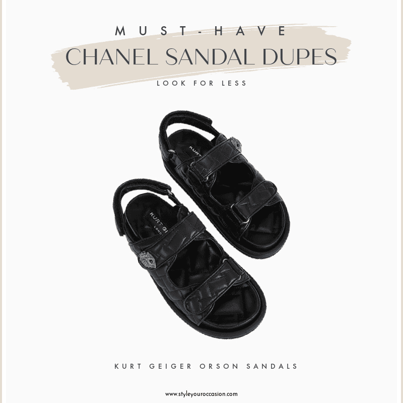 *2023* Chanel Dad Sandals Dupe 8+ Best Lookalikes for Less!
