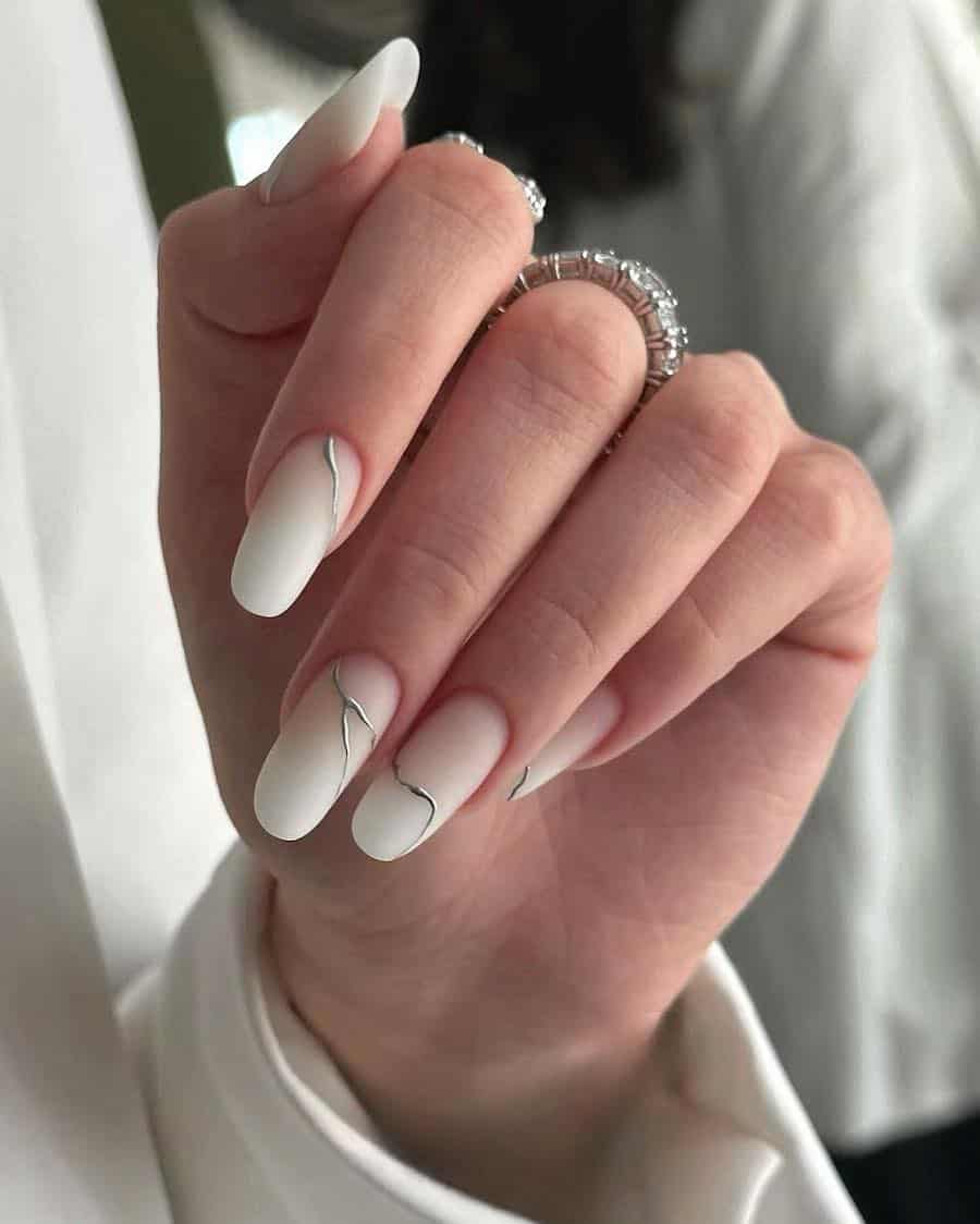 22+ Classy White Almond Nail Designs You'll Love in 2023