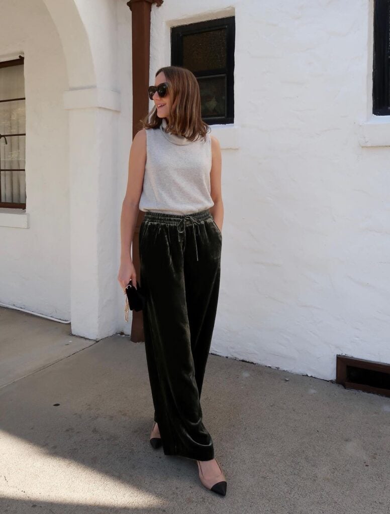 The Velvet Pants Comeback 15+ Chic Velvet Pants Outfit Ideas