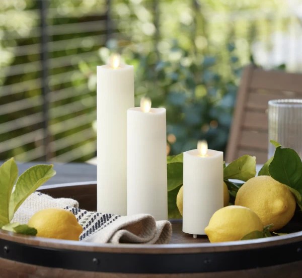 5 Indoor/Outdoor Flickering Flameless Pillar Candles Style Your Sanctuary