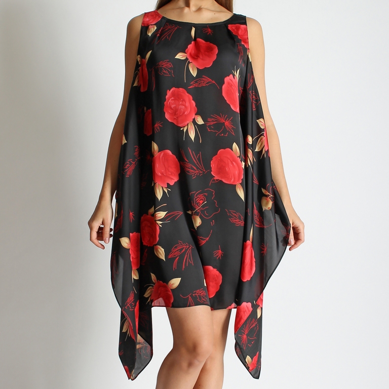 Silk Dress with Roses Designer Fashion For Every Style
