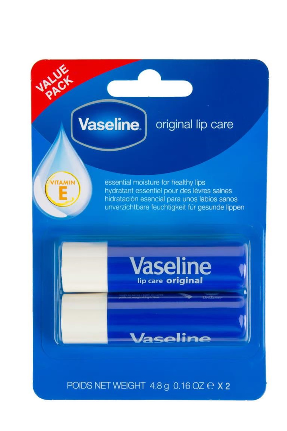 Vaseline Lip Care Balm Stick Original, 2 Pack Stylishcare